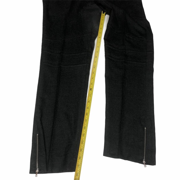 Vintage Jason Wu Moto Style Wool Zipper Trousers Gray 6 - Picture 10 of 16